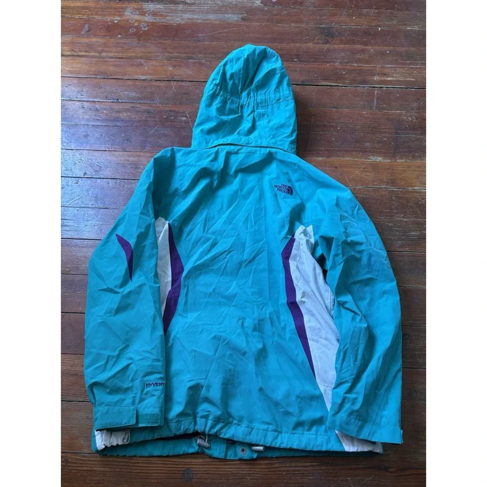 North Face Jacket Girls XL HyVent Waterproof Hooded Outdoor Coat Vintage Style